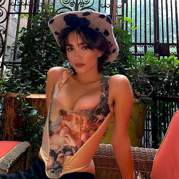 HP!✨Renaissance art boned corset top - Picture 3 of 16